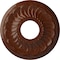 Ekena Millwork Blackthorn Medallion (Canopies up to 4 7/8"), 11 3/4"OD x 3 5/8"ID x 1"P, Burnished Mahogany Crackle CM11BLBMC - alternate 1